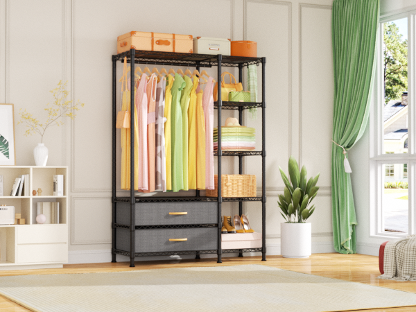 Double-row Clothing rack
