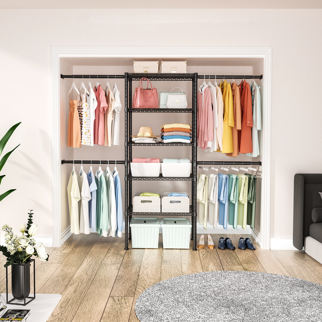 Wall Mounted Clothing Rack