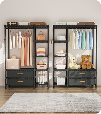 Wall Mounted Clothing Rack
