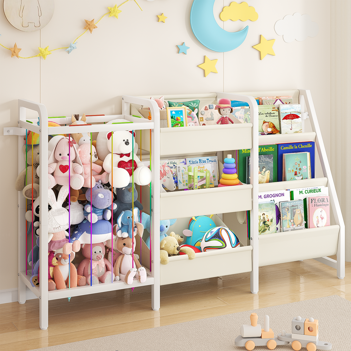 Kids Bookshelf and Toy Storage