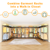 H41 Garment Rack Heavy Duty Clothes Rack, Clothing Racks for Hanging Clothes, Extra Large Freestanding Portable Closet Wardrobe Rack