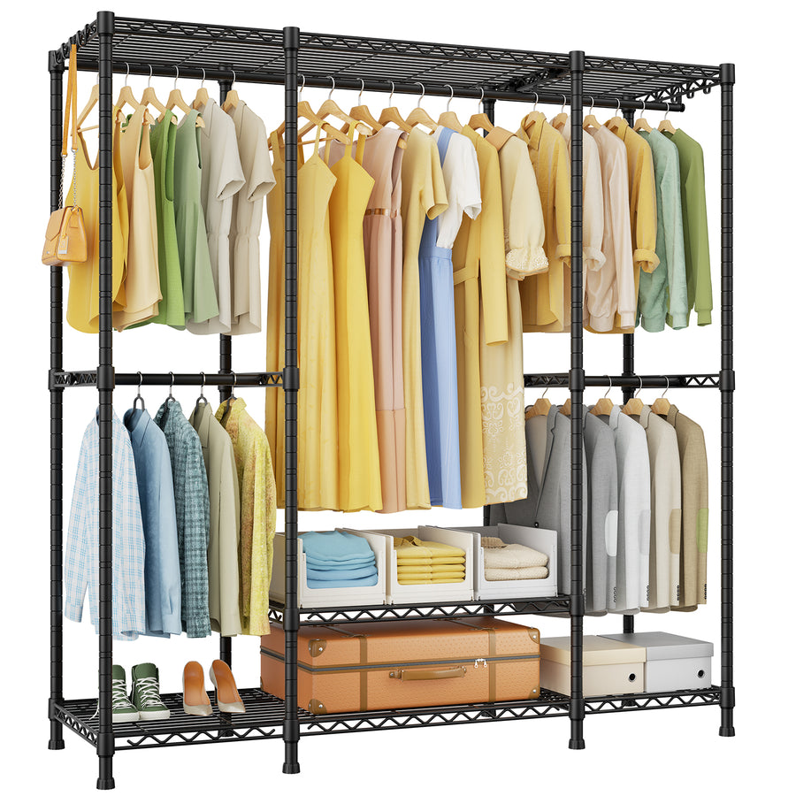 Ulif E3 clothes rack, 850 lbs capacity, 5 tiers, heavy duty - main product photo