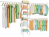 Ulif M1 closet organizer system, 700 lbs capacity, wall mounted, expandable, black - detail photo 10 of 10