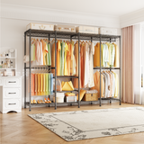 H41 Garment Rack Heavy Duty Clothes Rack, Clothing Racks for Hanging Clothes, Extra Large Freestanding Portable Closet Wardrobe Rack