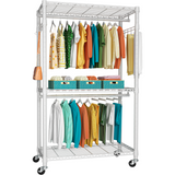 Ulif P1 closet organizer system, 450 lbs capacity, rolling, grey - detail photo 11 of 17