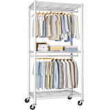 Ulif P1 closet organizer system, 450 lbs capacity, rolling, grey - detail photo 8 of 17