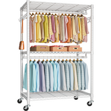Ulif P1 closet organizer system, 450 lbs capacity, rolling, grey - detail photo 15 of 17