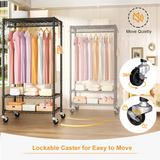 Ulif P6 clothes rack, 360 lbs capacity, 3 tiers, black - detail photo 3 of 12