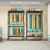 Ulif P1 closet organizer system, 450 lbs capacity, rolling, grey - detail photo 4 of 17