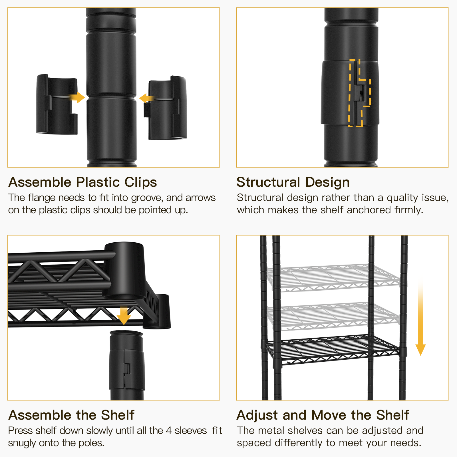 U11 Over-Washer Garment Rack (Black), ≤31.4" Washer Fit, 3-Tier Shelves & Front Hanger Rod