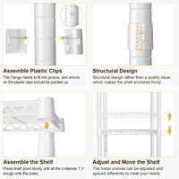 U13 Medium Double Column Over-Washer Garment Rack (Black), 57.8" Wide, ≤27.1" Washer Fit