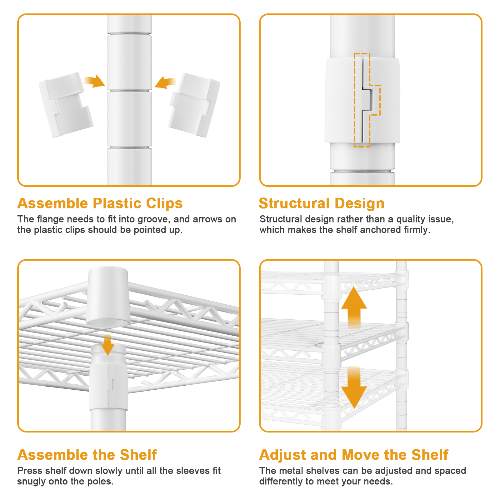 P1 35.4"W Single Column Garment Rack with Lockable Wheels, 500LBS Capacity & 3 Adjustable Wire Shelves
